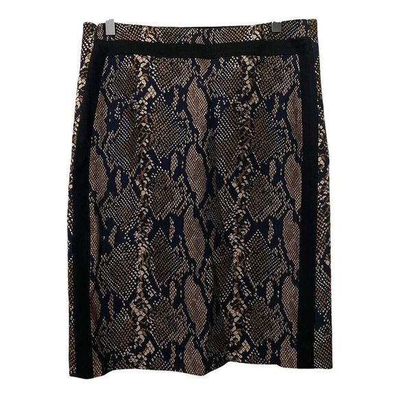 Diane Von Furstenberg DVF Marta Framed Pencil Skirt Python Knee Length Size 10 - Picture 7 of 7